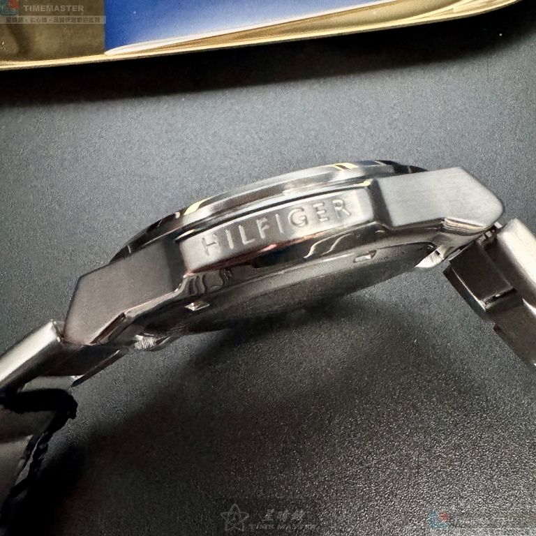 [星晴錶業]TommyHilfiger手錶,44mm,TH00072寶藍色錶面銀錶殼銀色精鋼錶帶款, , large