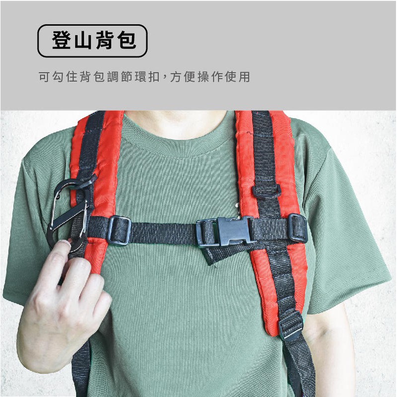 Small S-Type Carabiner Clips (3-Pack), , large