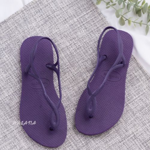 『限時三天特賣』[巴拉娜巴西人字拖專賣店]中壢實體店面 Havaianas LUNA 涼鞋 沙灘 海灘 海邊夾腳拖/人字拖鞋 亮紫色, , large