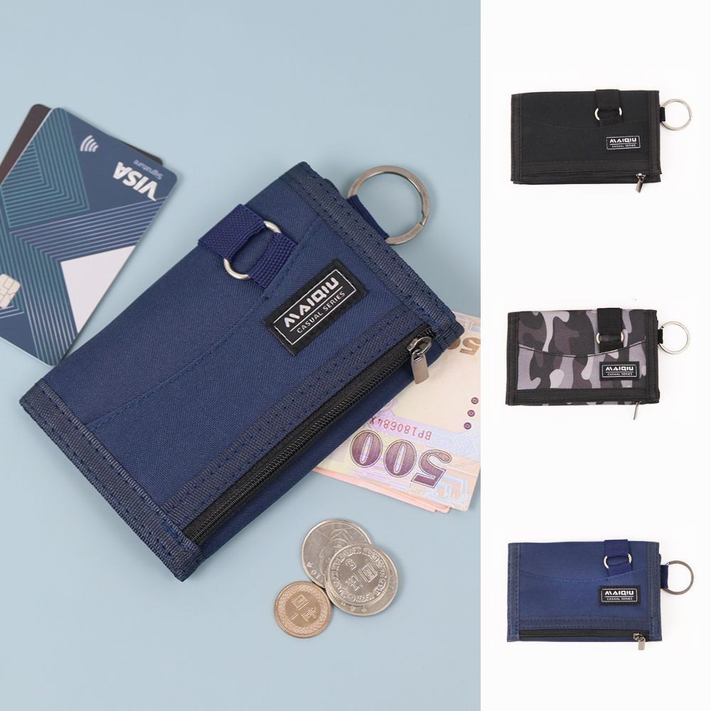 【MQ】尼龍三折短夾-迷彩 學生錢包 中夾 皮夾 含零錢袋夾層, , large