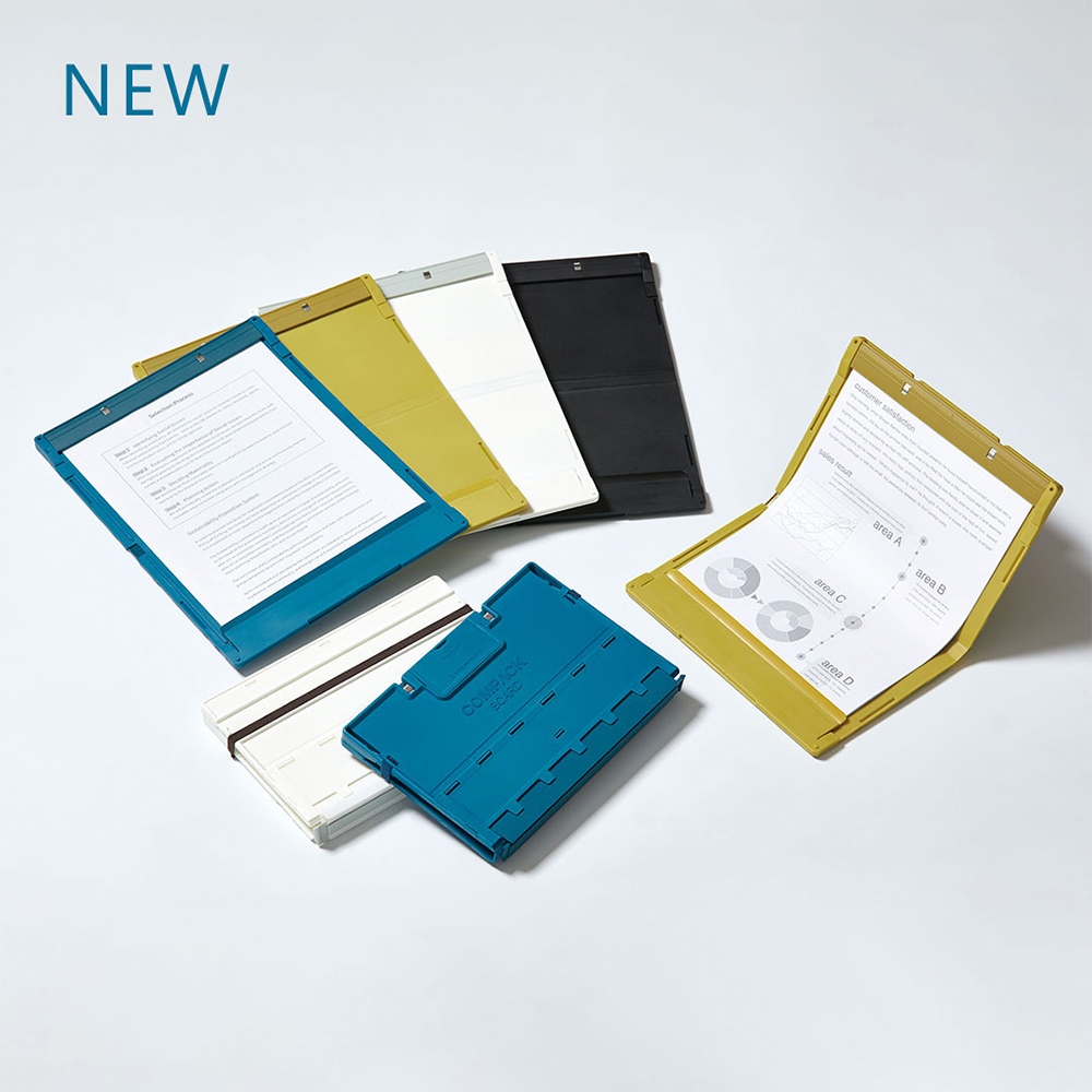 *需預訂【KING JIM】COMPACK BOARD 5785可折疊多功能板夾(多色)黑, , large