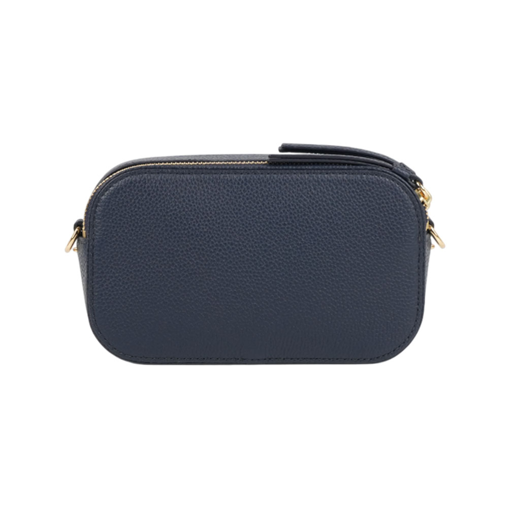 TORY BURCH Miller 荔枝紋雙拉鍊迷你相機包(海軍藍), , large