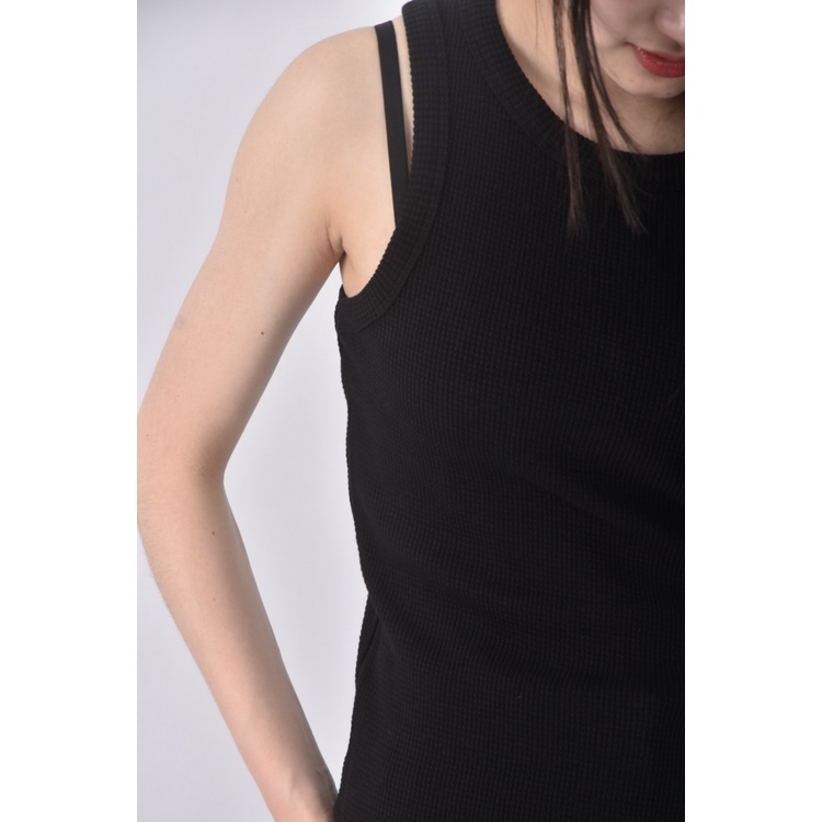 (S) zero zero質感無袖黑色洋裝二手衣, , large