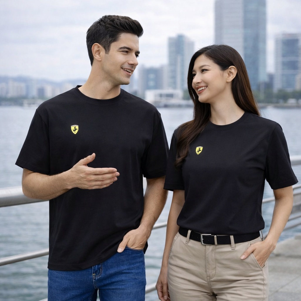 【FALALI】短袖冰感T恤-男(黑03), , large