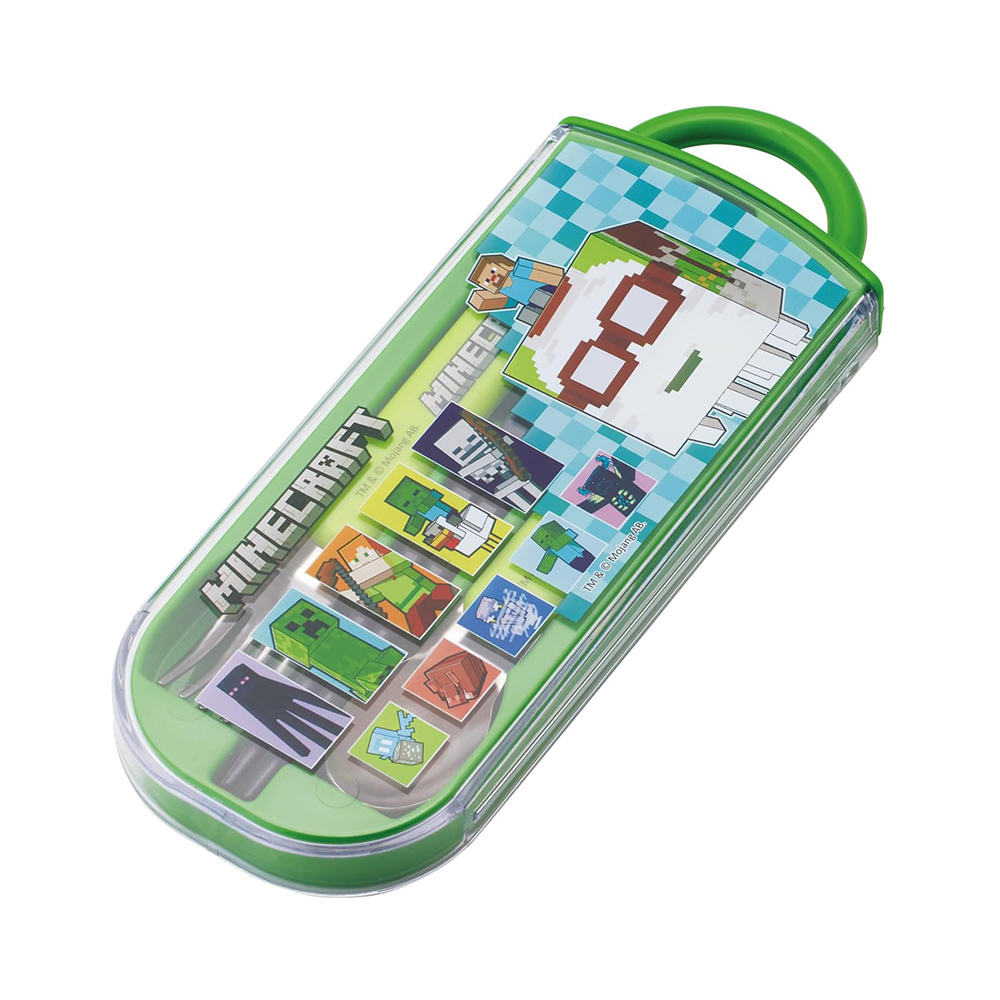 【百科良品】日本製 創世神 麥塊 環保筷子+湯匙+叉子三件餐具組(日本境內版), , large