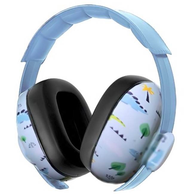 [Junyu Advanced] BAMiNi Safe Baby and Child Noise-Isolating Earmuffs (New Color Available) - Little Dinosaur Blue, , large