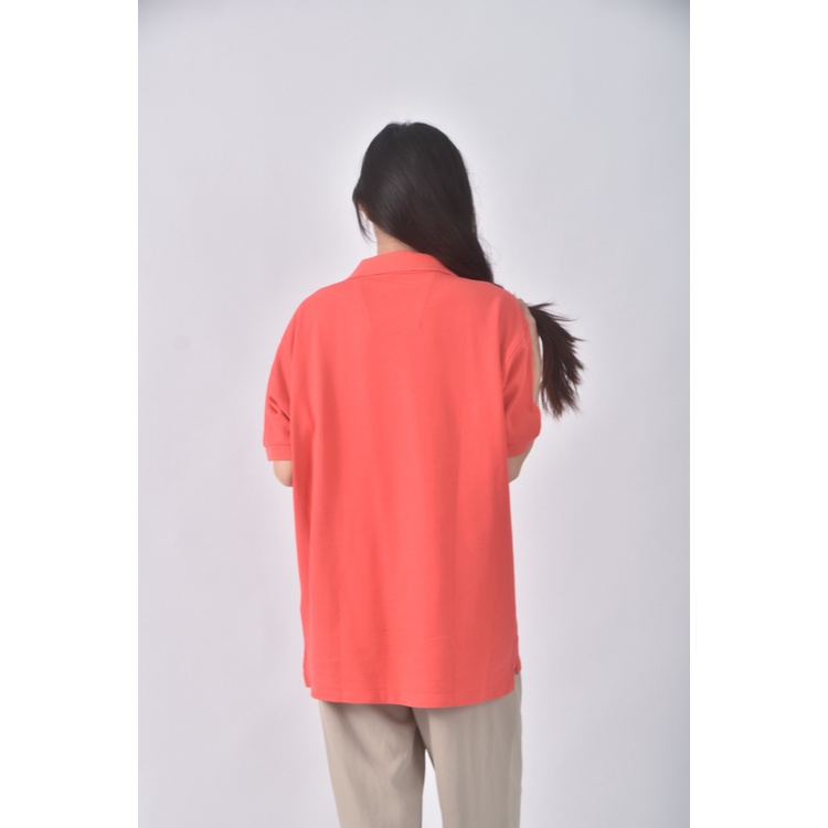 (L) nautica質感棉質橘色短袖上衣二手衣, , large