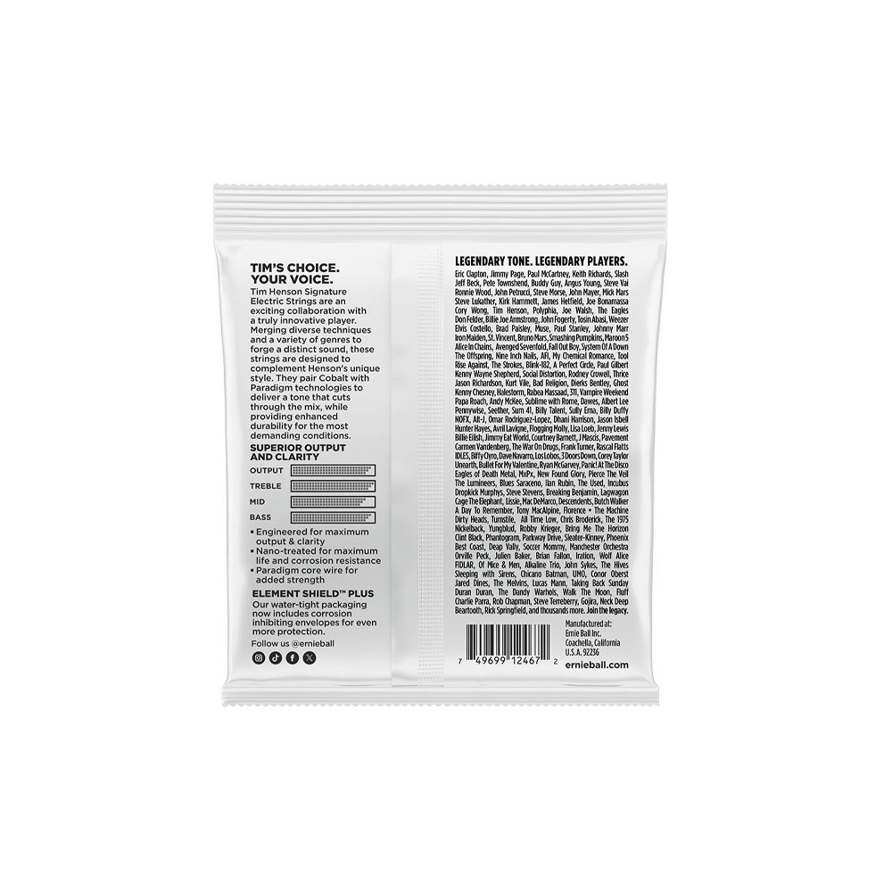 ERNIE BALL P03826 TIM HENSON PARADIGM, , large