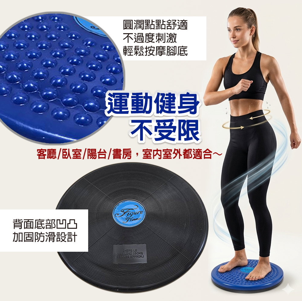 GS MALL 台灣製造 24公分 旋轉運動扭扭盤 旋轉扭扭樂 扭扭盤 扭扭樂 韻律盤 旋轉盤 24公分扭扭盤 運動盤, , large