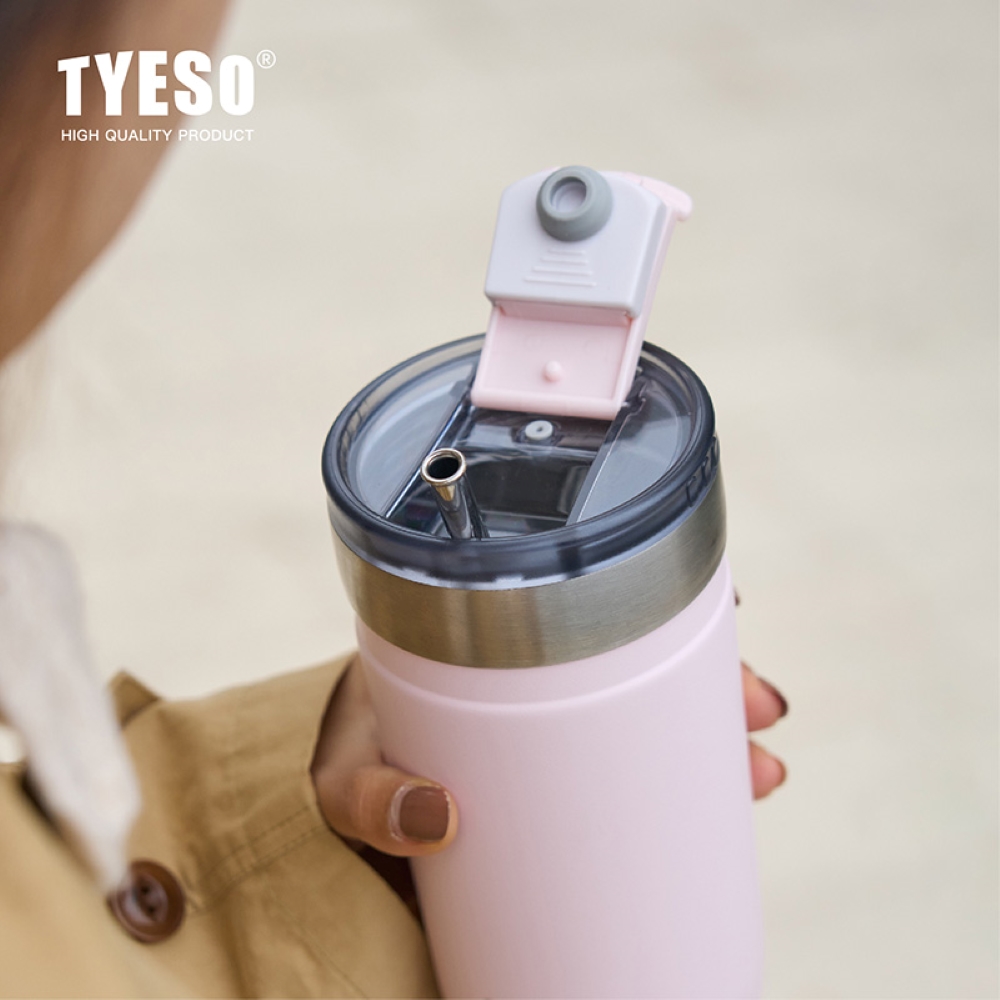 【H&R安室家】TYESO泰碩 304不鏽鋼保溫咖啡杯710ml(H81), , large