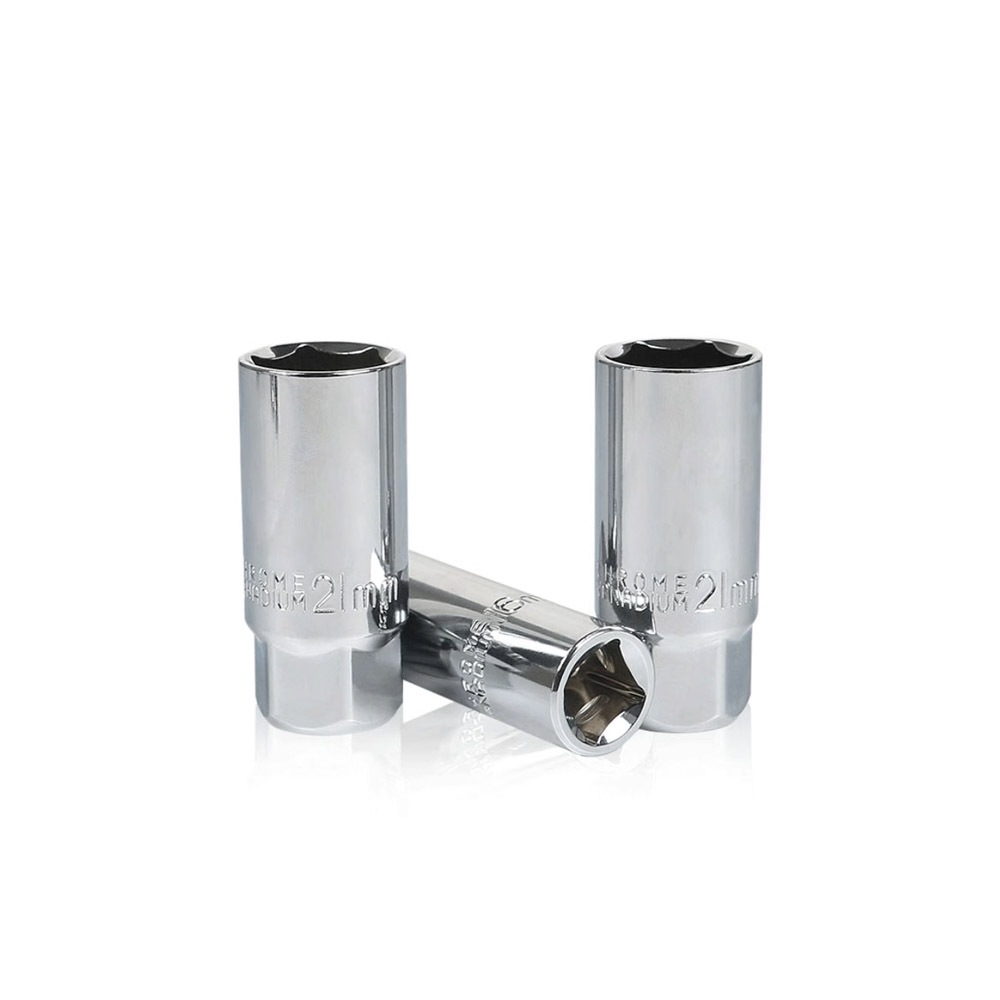 台灣現貨！火星塞套筒 附強磁 無磁(橡膠墊) 14/16/18/21mm 3分(3/8) 4分(1/2) 旋轉薄壁, , large