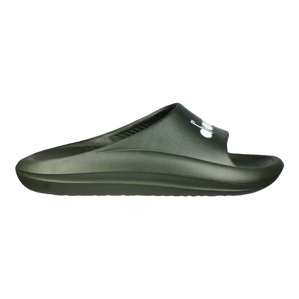 DIADORA迪亞多那 休閒舒壓拖鞋 MIT台灣製造 男鞋 居家 戶外 一體成型 EVA 足弓支撐 排水 止滑 黑 綠, , large