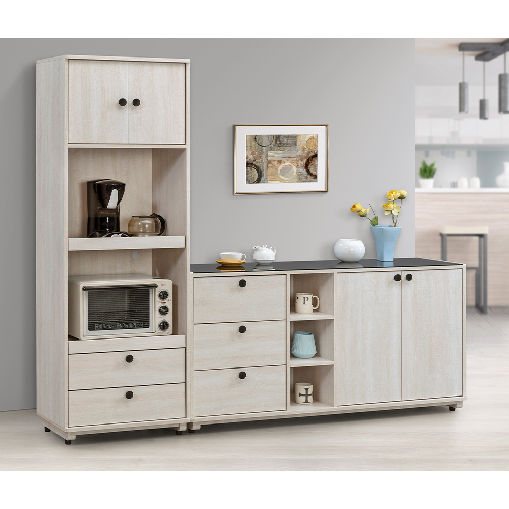 【唯熙傢俱】伊格鋼刷白5尺餐櫃, , large