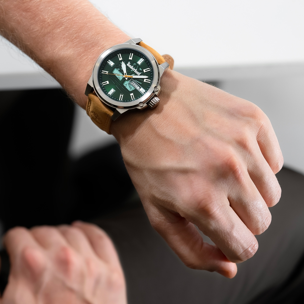 Timberland 天柏嵐 經典大樹大三針手錶-46mm TDWGB0040802, , large
