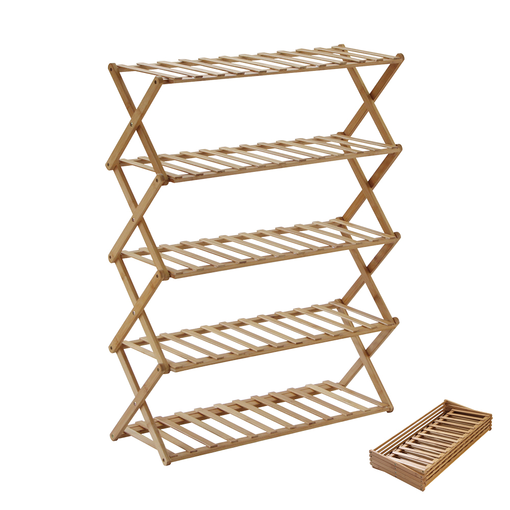 bamboo five-layer rack, , large