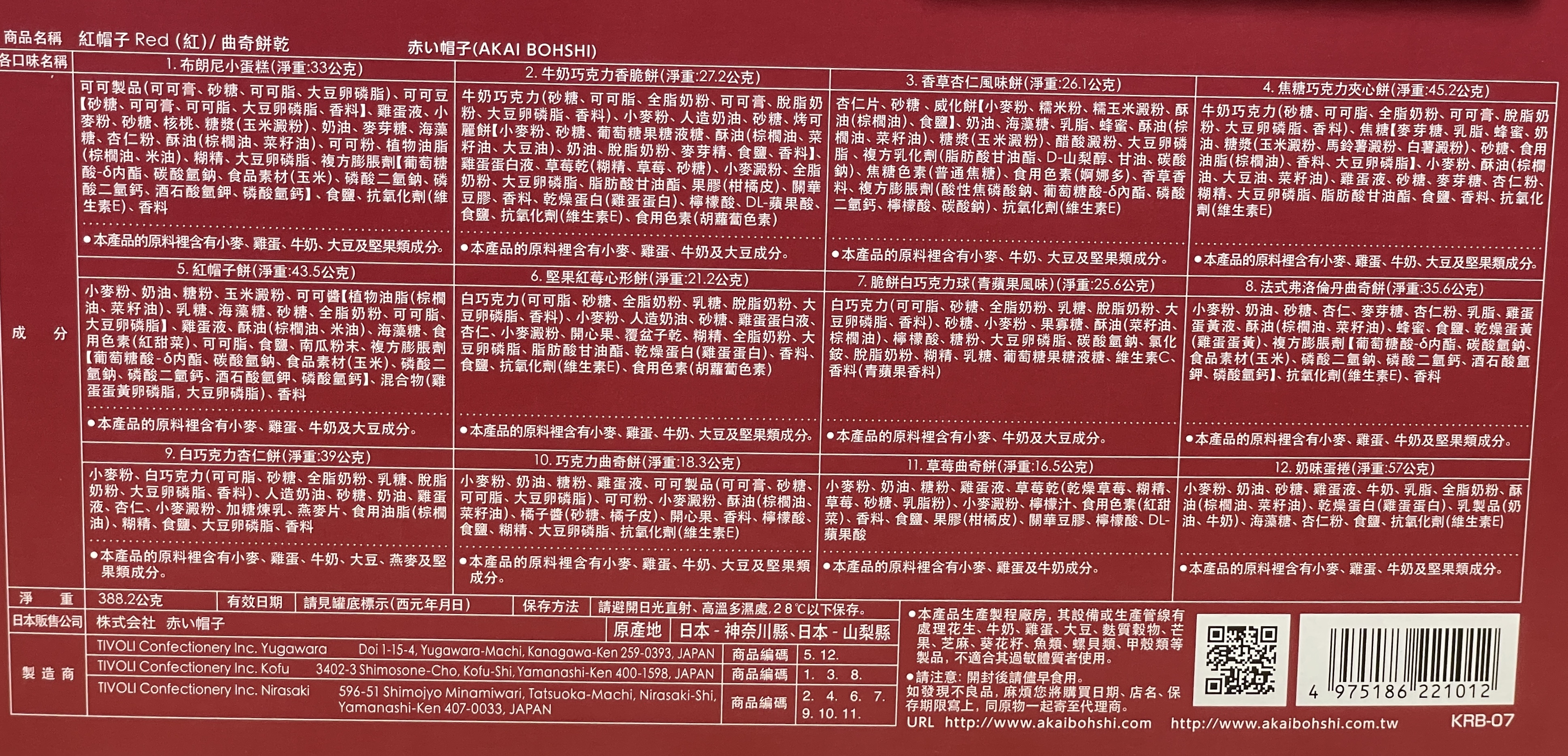 紅帽子禮盒, , large