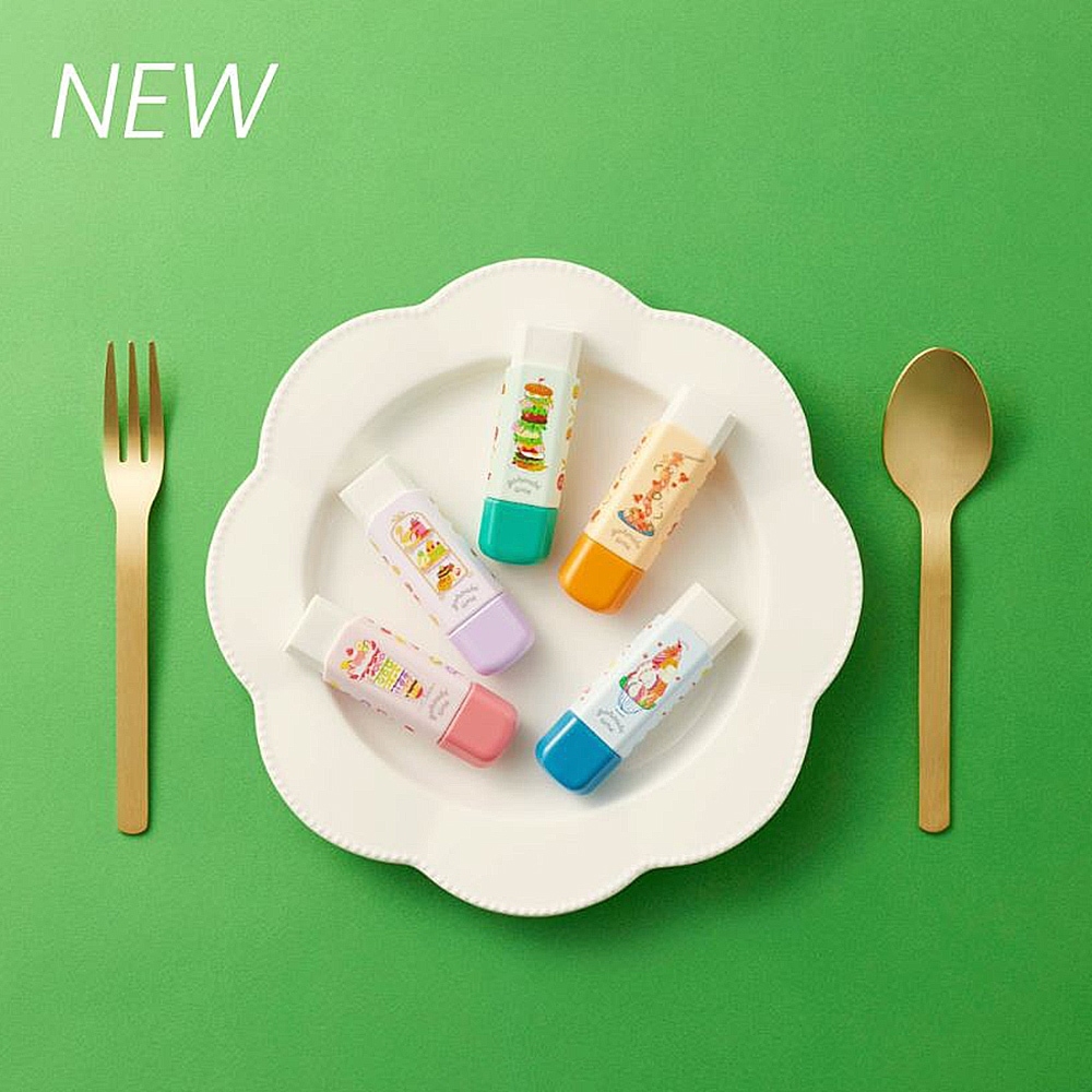 【龍品文創】PLUS Clutto 旋轉橡皮擦-食物-1個入-桔-36710義大利麵, , large