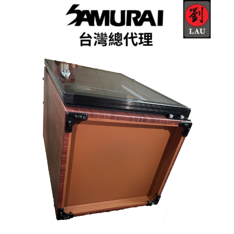 [劉氏國際]SAMURAI 新武士 GP5-36LW 藍光木紋觸控式電子防潮箱, , large