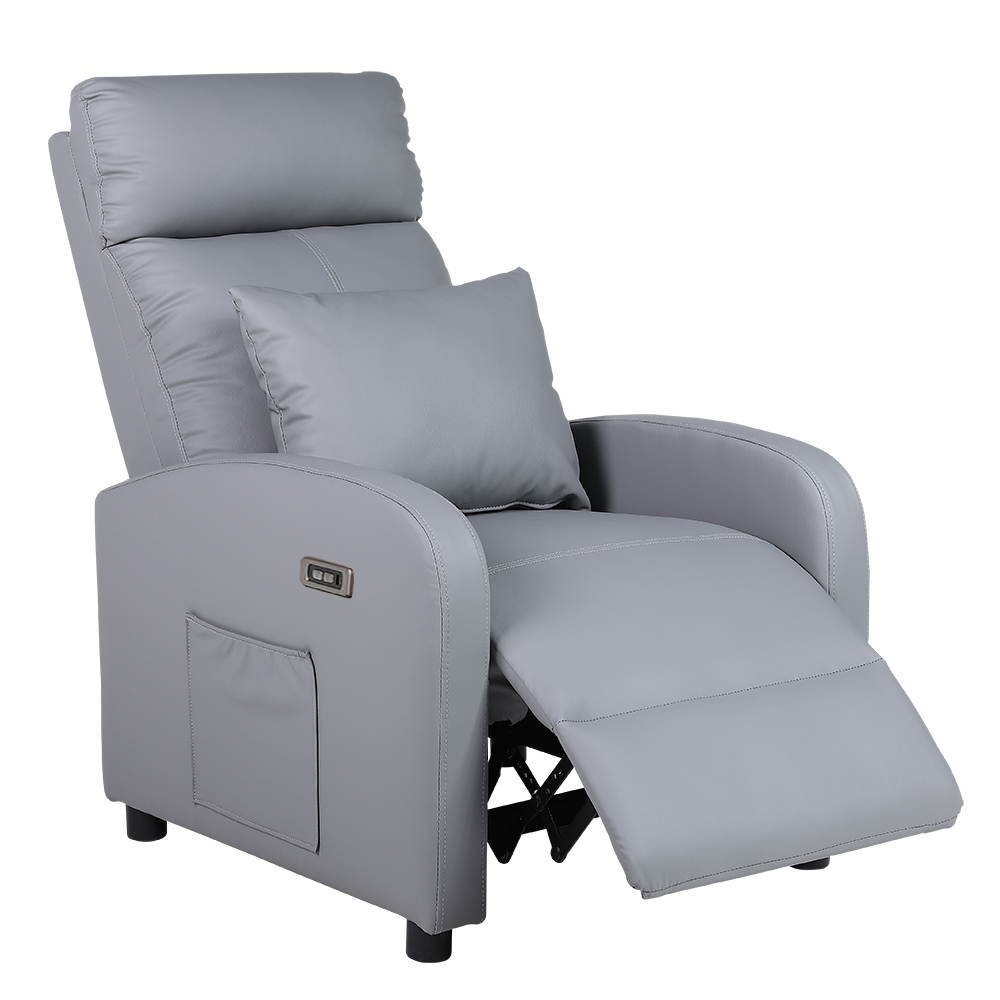 【Hampton 漢汀堡】丹尼爾電動躺椅-鐵灰色(含腰枕), , large