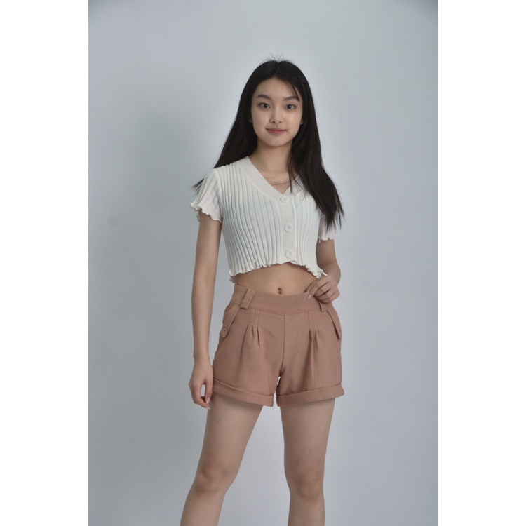 (S) queen shop寬鬆棕色短褲二手衣, , large