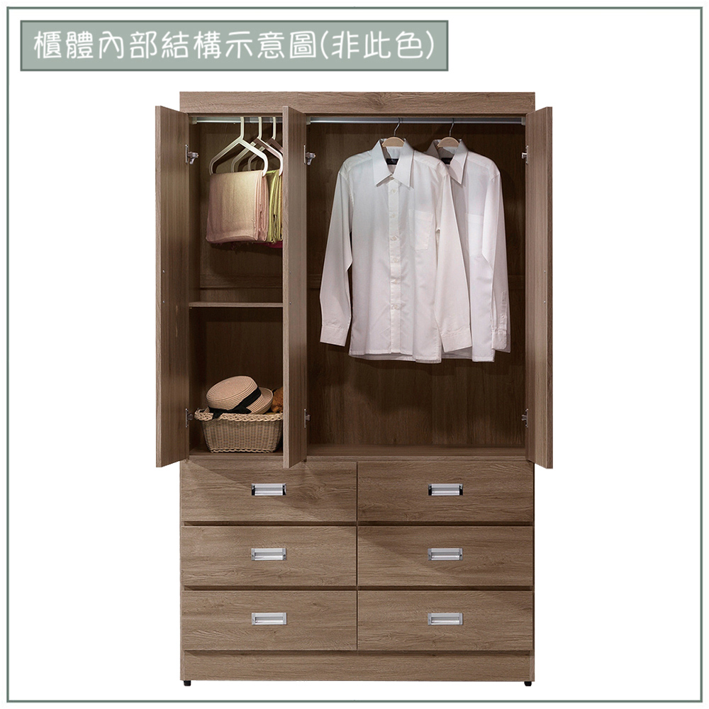 【唯熙傢俱】黛兒4x7尺衣櫃, , large
