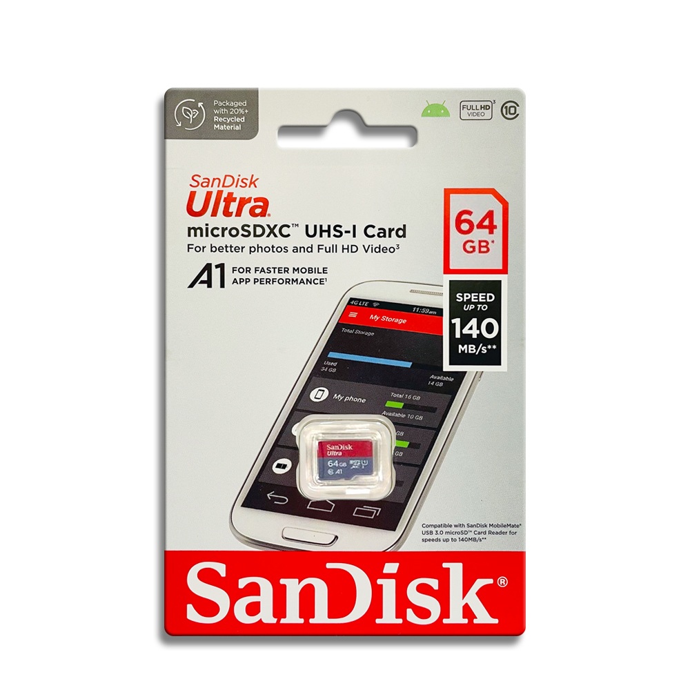 【SanDisk】 Ultra 64G UHS-I C10 A1 U1 microSDXC TF記憶卡, , large