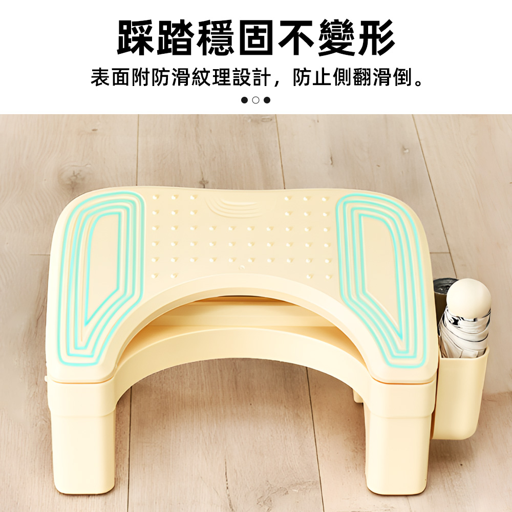 【上手家居】可調式腳踏凳 奶油色(腳凳/腳踏板/墊腳凳/踩腳凳/擱腳凳), , large