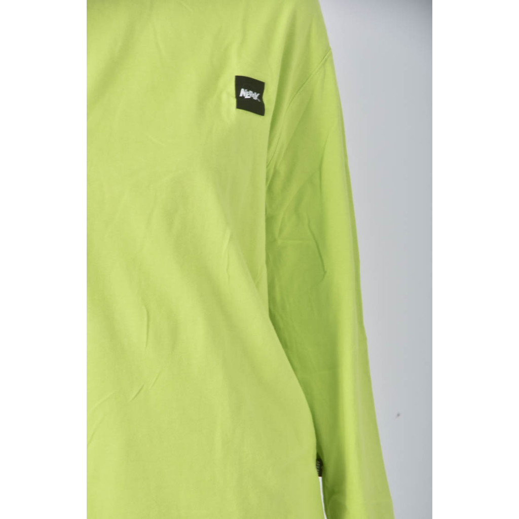 (M) nerdy韓牌螢光綠色長袖上衣二手衣, , large