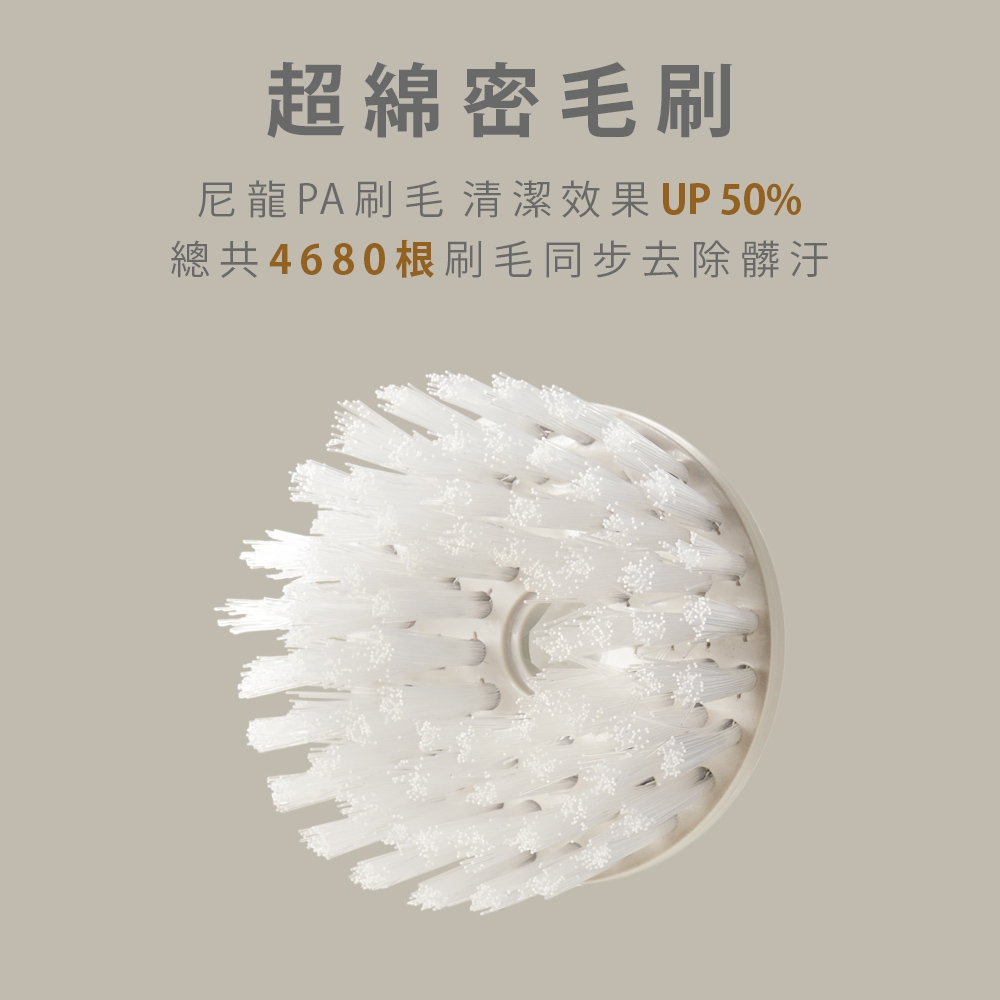 預購 ARTISAN奧堤森 電動清潔刷 多功能 無線電動 清洗刷 清洗機 浴室 廚房 打蠟 碗盤 磁磚 玻璃  暖月灰, , large