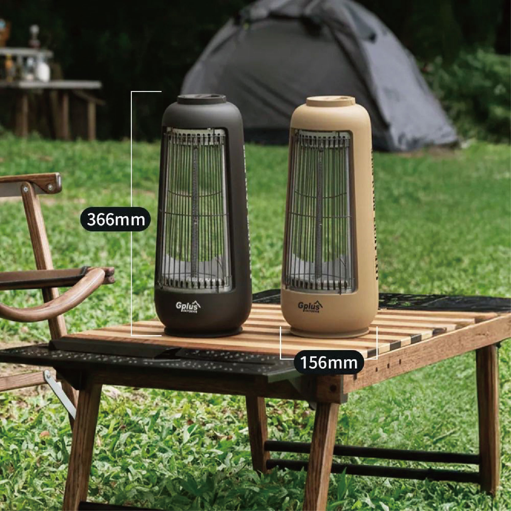 【Treewalker 萊茂】G-PLUS直立式電暖器【鐵灰】 GP-EM001 電暖爐 快速加熱 300功率 左右擺頭, , large