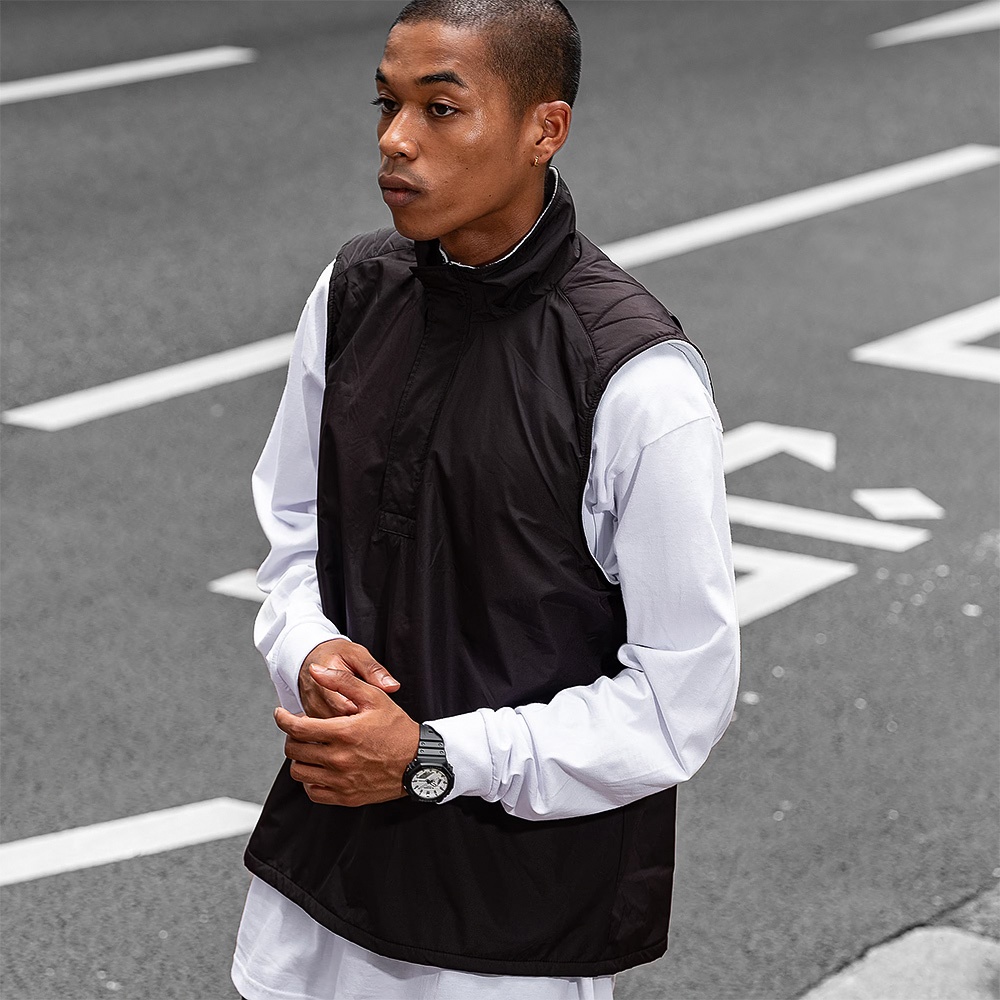 CASIO 卡西歐 G-SHOCK 黑白經典八角雙顯手錶 GA-2100WD-1A, , large