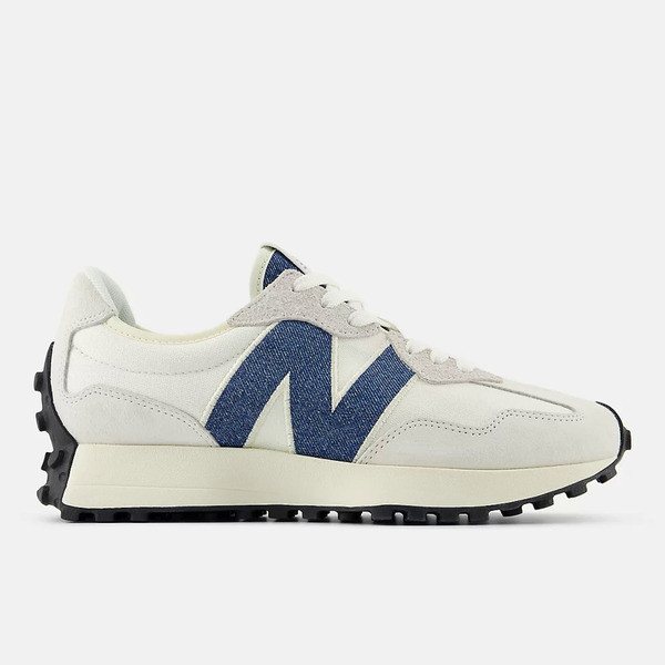 Kixpress-New Balance 女 休閒鞋 運動 經典 復古 NB 327 B楦 舒適 緩震 海鹽牛仔 [WS327JB], , large