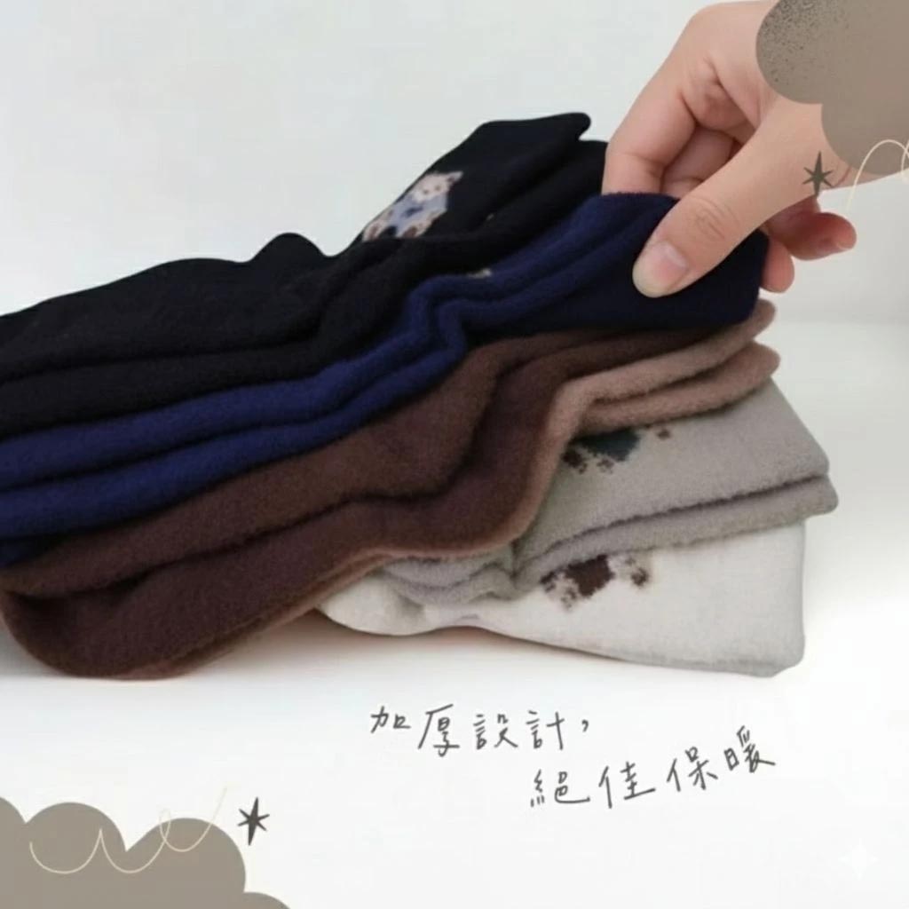 [凱美棉業]冬季限定暖暖羊羔絨襪-可愛小熊款 女款毛襪 冬日防寒襪, , large