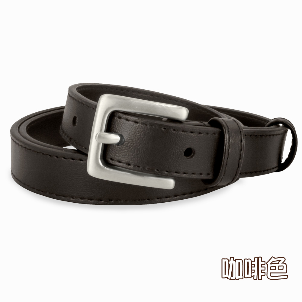 【CH-BELT 銓丞皮帶】百搭流行女帶 顯瘦細版女生腰帶皮帶(黑/咖), , large
