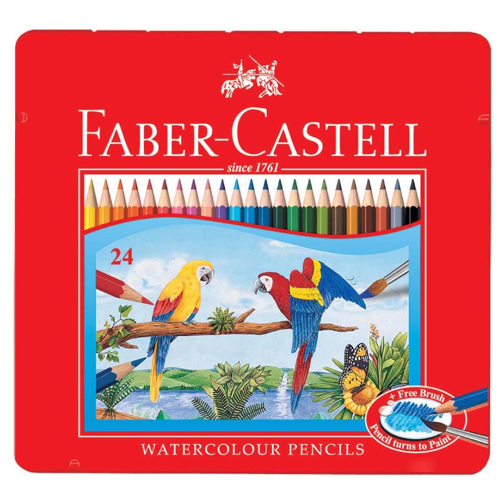 Faber-Castell輝柏 紅色系 水性彩色鉛筆-24色(115925), , large