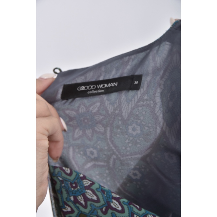 (S) g2000質感綠色綁帶洋裝二手衣, , large