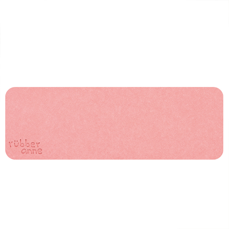 【Monster】 Soft Diatomaceous Earth Washbasin Absorbent Mat (24x8cm) – Warm Pink, , large