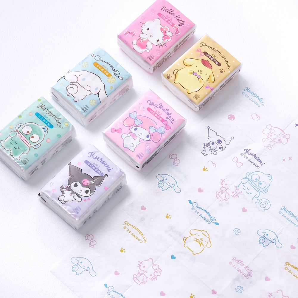 三麗鷗紙手帕(8抽9包)【旺達棉品】, , large