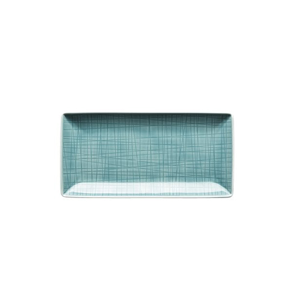 Rosenthal Mesh Rectangular Dish - Aqua Blue 20cm