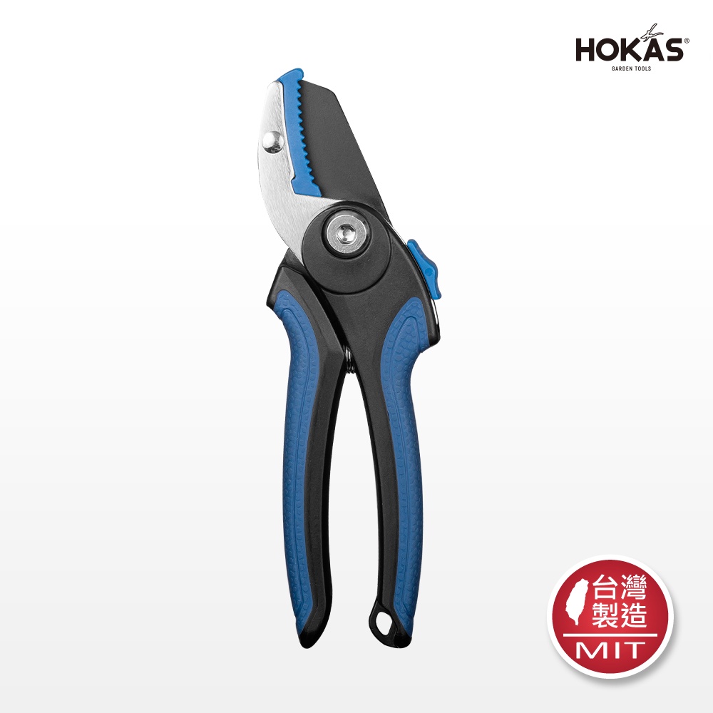 【HOKAS】S984刀砧型修枝剪 (園藝剪刀 花剪 樹枝剪 平口修枝剪 剪定鋏 樹剪 果樹剪 嫁接剪 採果剪), , large
