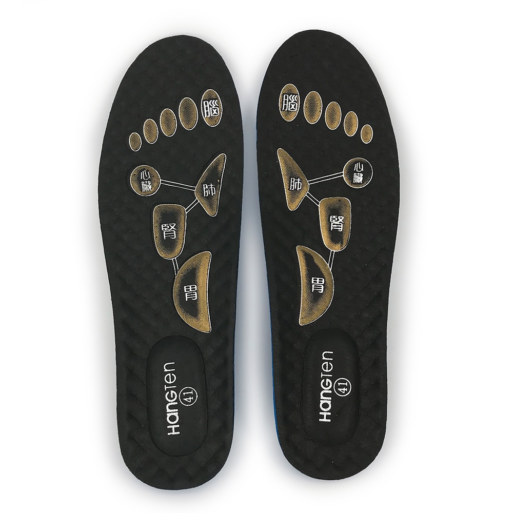 HANG TEN 全掌式立體舒壓鞋墊 健康鞋墊 健走 登山 通勤 多尺寸 透氣 舒適 抗菌 除臭 按摩 舒壓 避震 回彈, , large