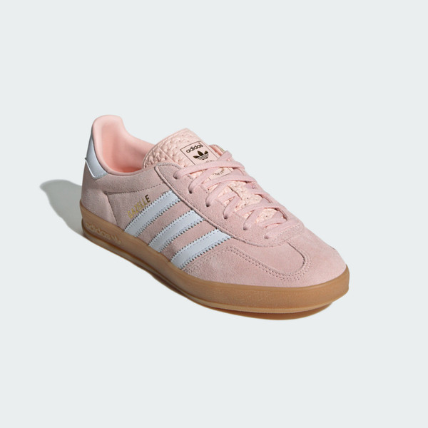 Kixpress-Adidas Gazelle Indoor W 女 運動休閒鞋 德訓鞋 復古 舒適 穿搭 櫻花粉 [IH5484], , large