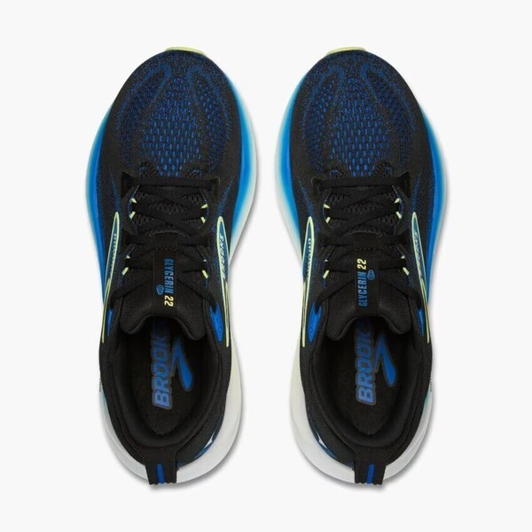 Brooks Glycerin 22 男 慢跑鞋 寬楦 支撐 彈力 緩震 藍 黑 [1104452E002], , large