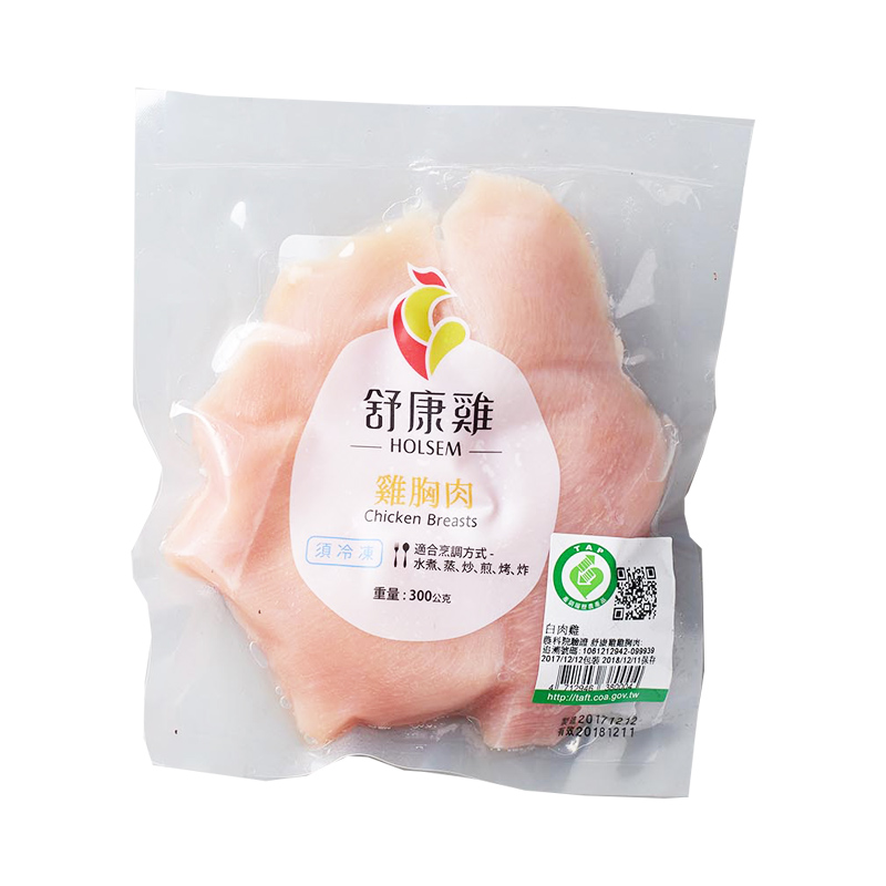 舒康雞冷凍雞胸肉300g(貼體), , large
