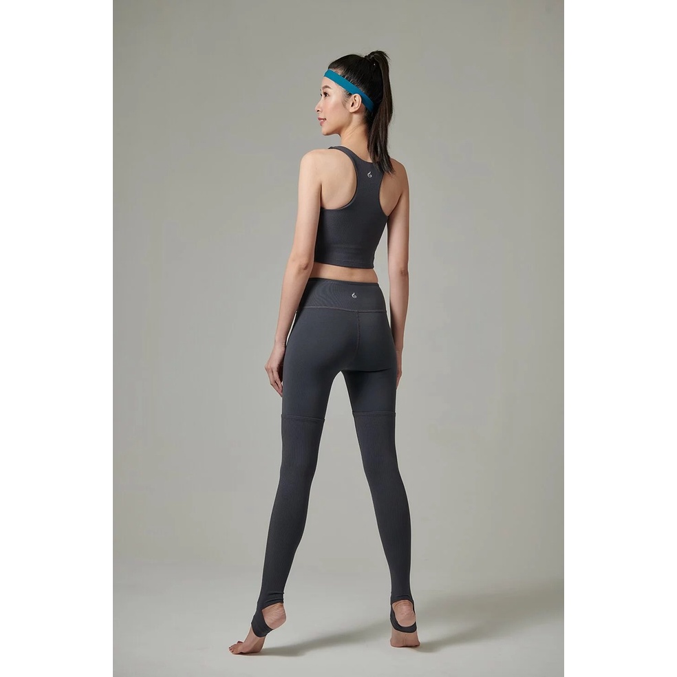 YOGA FLOW Brook Tank - 雙材質拼接上衣 - 沉穩灰 Dark Grey, , large