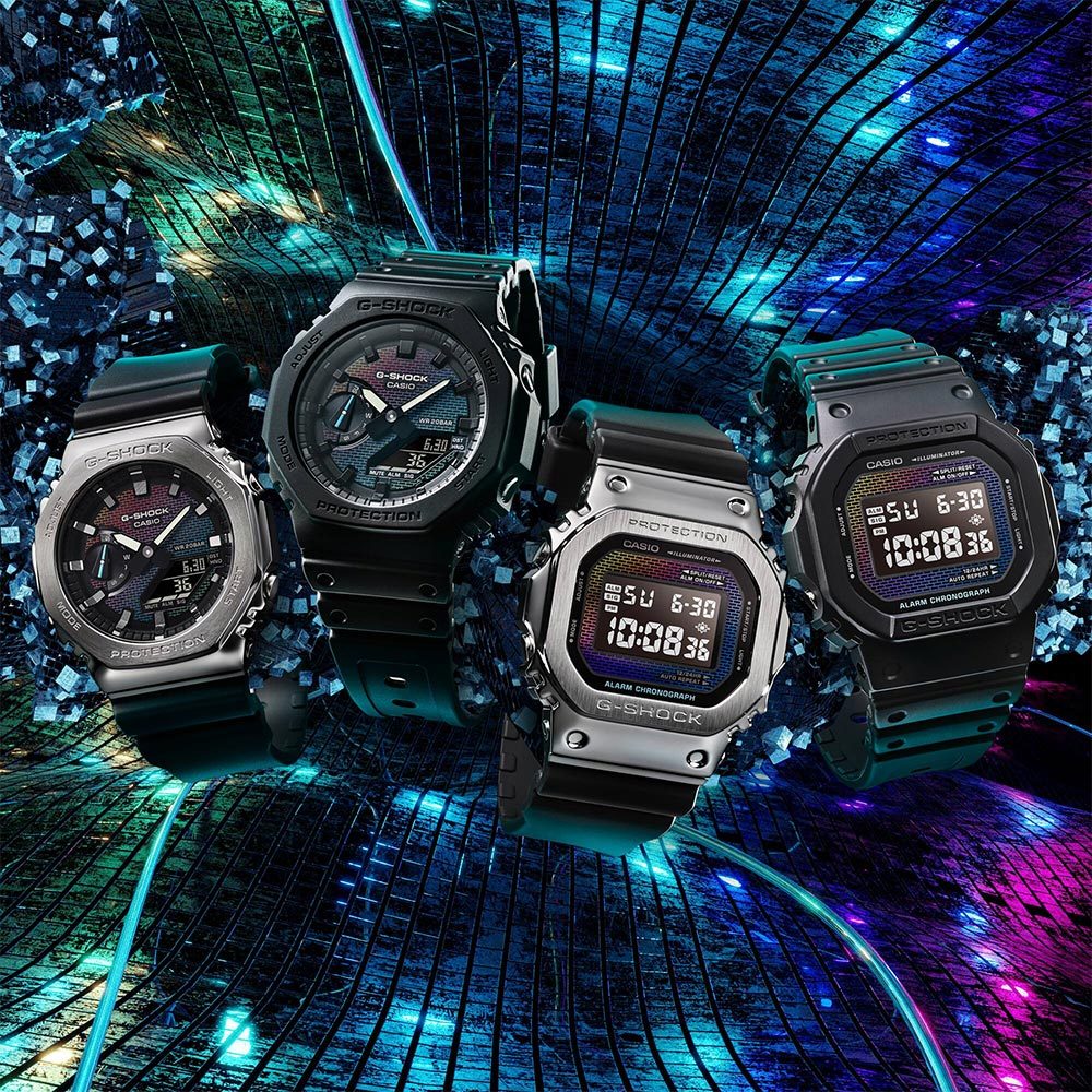 CASIO 卡西歐 G-SHOCK 彩色磚牆系列 電子錶 學生錶 GM-5600RW-1, , large