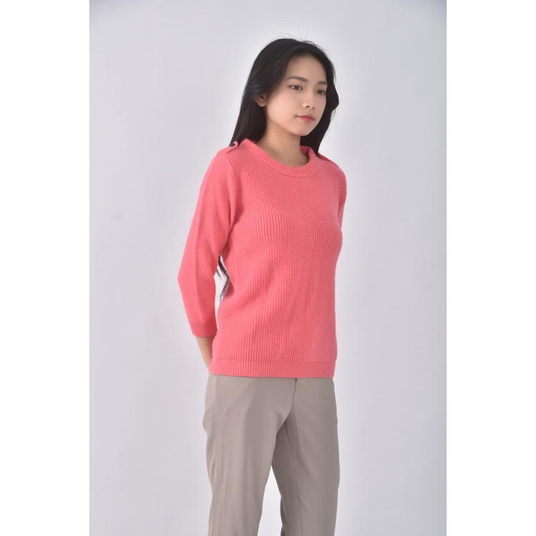 (S) 質感粉色長袖上衣二手衣, , large