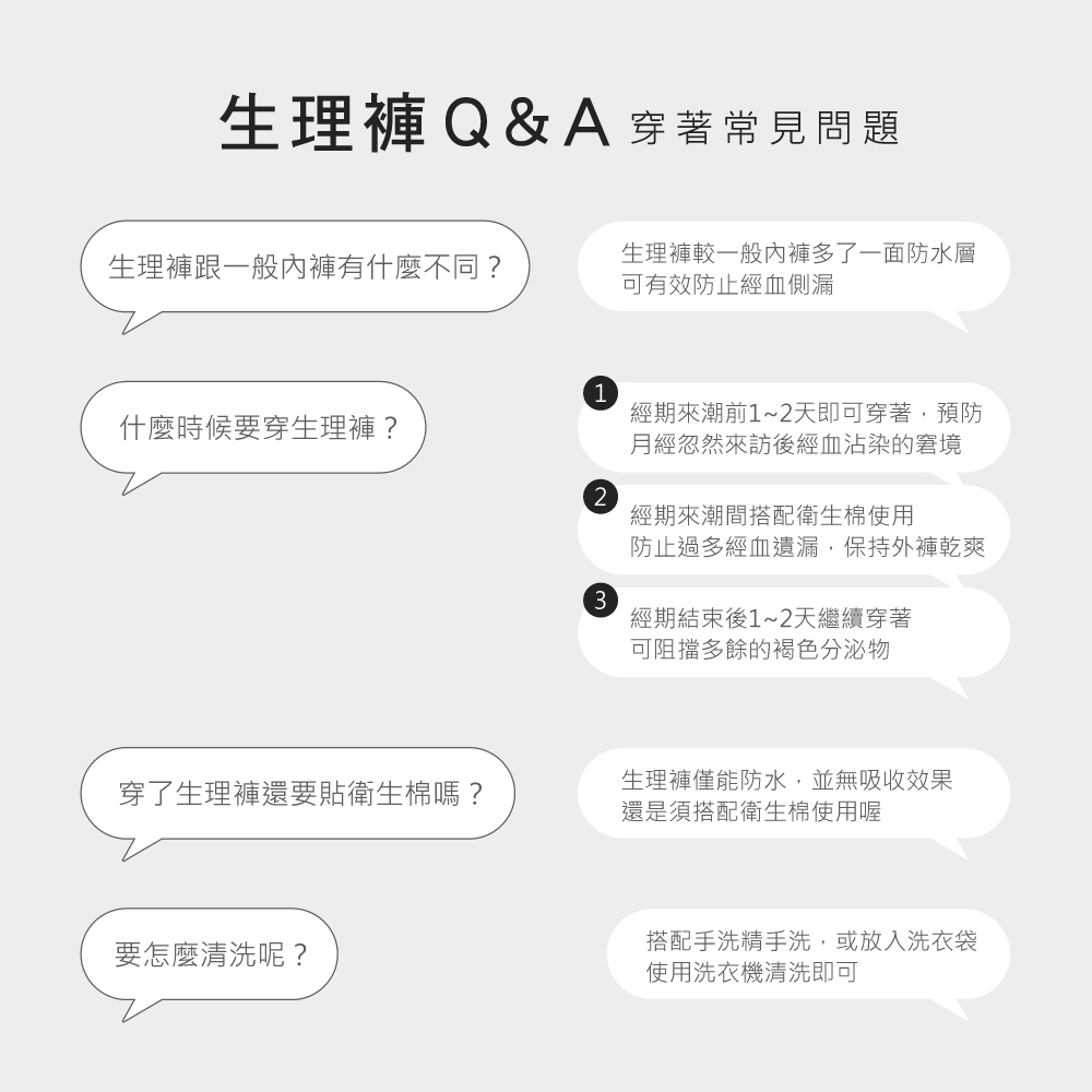 【伊柔EVEROY】舒適純棉低腰加高防漏生理內褲 M-2XL/Q內褲 9820-61灰, 灰色, large