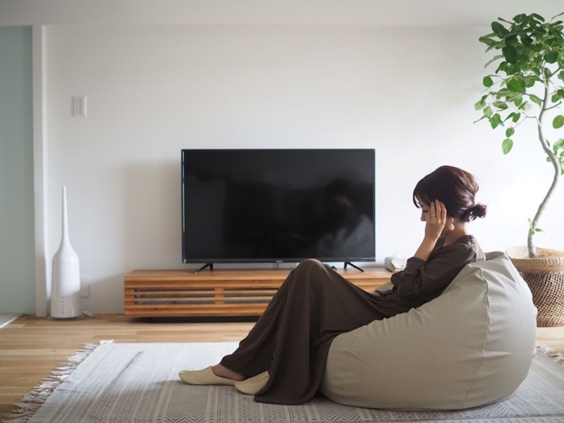 Egg Bean bag , 淺灰, large