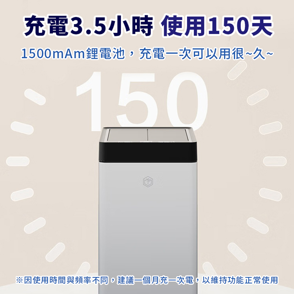 [LC] 30L Motion Sensor Trash Can with Butterfly Lid, , large